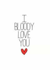 bloody love Valentines Day Card 8774 created by Sioux Alice