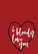 bloody love Anniversary Card 28081 created by Open Space Collective