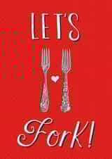 let's fork Valentines Day Card 37193 created by O WHAT A FEELING