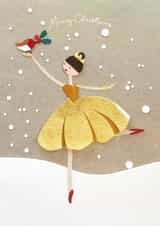 Ballerina xmas Christmas Card 14529 created by Tigerlily