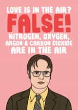 Funny Valentine's Day Card - The Office US - Dwight - Love Is In The Air? created by Studio Doodles