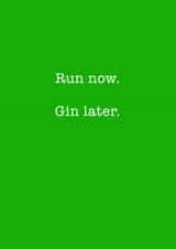 gin run Love & Friendship Card 13454 created by Running Cards UK