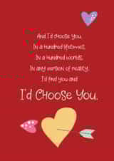 choose you Valentines Day Card 29247 created by Dixie Girl Designs