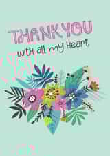 thanks with Thank You Card 6982 created by Dixie Girl Designs