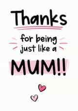 Best Step Mum Mother's Day Card 1000 created by The Laughing Sloth