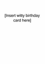 Birthday funny Card 30347 created by mozz