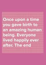 once upon Mothers Day Card 33443 created by Just Spag