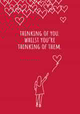 Heartfelt Valentines Day Card - Thinking Of You Whilst You're Thinking Of Them created by Jack & Dani