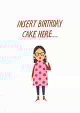 insert cake Birthday Card 14040 created by The Cardy Club