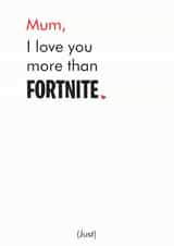 fortnite mum Mothers Day Card 12936 created by Different Design Co