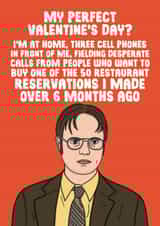 Cheeky Valentines Day Card - Dwight - The Office US - My Perfect Valentines Day created by Studio Doodles