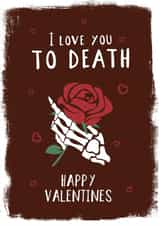 LOVE DEATH Card 34566 created by High Five Prints Co