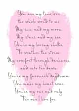 The one I live for card created by Giddy Kipper