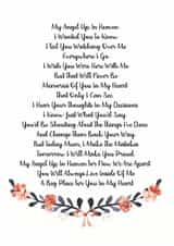 angel heaven Thinking of you Card 5136 created by The Monochrome Bow