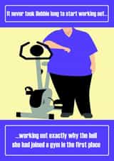 gym exercise Card 35046 created by Oh So Cheeky