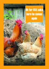 chicken fox Card 35047 created by Oh So Cheeky