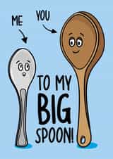 Big Spoon Pun Anniversary Spooning Card created by TeePee Creations