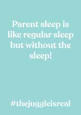 parent sleep New Baby Card 12485 created by Calliwally
