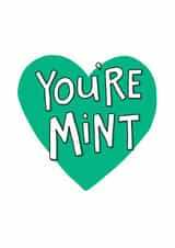 mint youre Thank You Card 31451 created by Sweetpea Print Design