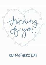 thinking you Mothers Day Card 8996 created by Sweetpea Print Design