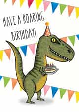 roaring dinosaur Birthday Card 14713 created by All The Best
