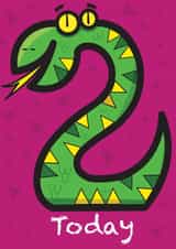 2 snake Birthday Card 5751 created by Simon Paulson
