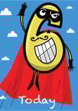 6 superhero Birthday Card 5755 created by Simon Paulson