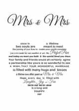 MRS & MRS love heart design created by Unique Word Designs