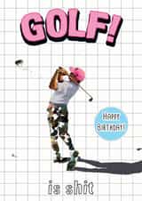 Golf Sport Just because Card 14734 created by I Do Not Careds