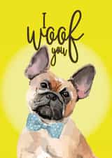French Bulldog Valentines Day Card 38731 created by Inkwells Creations