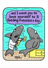 shark want Birthday Card 32864 created by Bruce Robinson