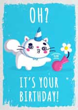 oh cat Birthday Card 36435 created by Hoborobo