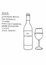 wine giving Love & Friendship Card 6633 created by Redback Cards