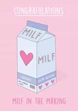 congrats milk Pregnancy Card 7361 created by Rumble Cards