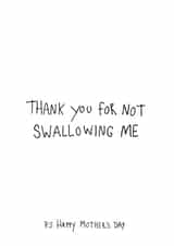 thank you swallowing Mothers Day Card 7293 created by Naughty Nice