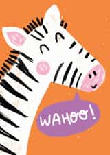 wahoo zebra Congratulations Card 14049 created by Ciara Long