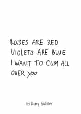 roses red Birthday Card 7296 created by Naughty Nice