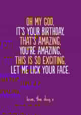 oh my Birthday Card 14098 created by The Buddy Fernandez Card Co.