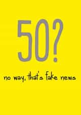 50 no Birthday Card 14110 created by The Buddy Fernandez Card Co.