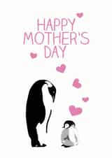 penguin baby Mothers Day Card 32762 created by Olivia Morgan ltd