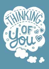 Thinking of you cloud card created by Woah there Pickle