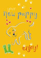 new puppy Just because Card 7508 created by Diane Worth