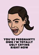 kim kardashian kim k Pregnancy Card 13210 created by Studio Doodles
