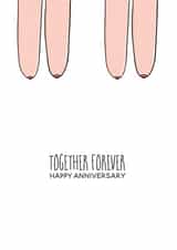 Rude Saggy Boobs Anniversary Card - Together Forever created by Ivorymint cards