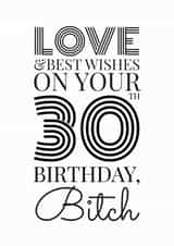 30 thirty Birthday Card 31843 created by Troy Pickering