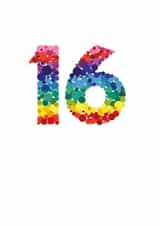 sixteen 16 Birthday Card 12440 created by Mock Up Designs