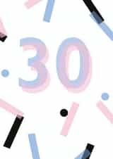 30 thirty Card 35344 created by Mock Up Designs