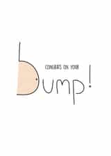 bump baby Congratulations Card 12771 created by Gillian Panter
