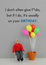 dont often Birthday Card 11476 created by Bold & Bright Cards