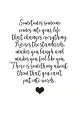 sometimes someone Anniversary Card 5137 created by The Monochrome Bow